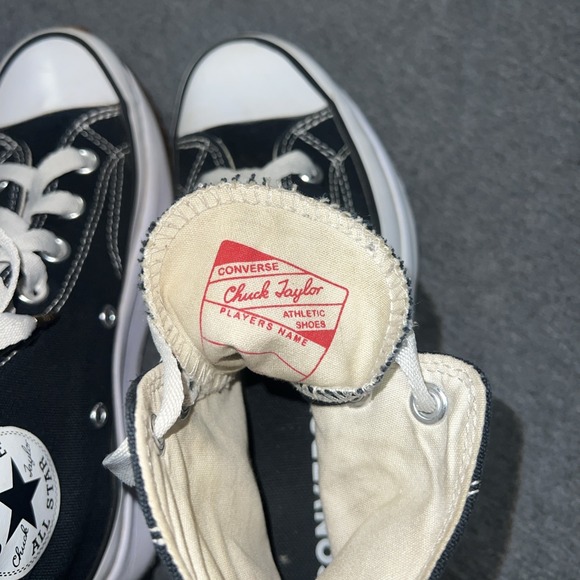 Converse Run Star Hike Platform Sneakers Mens 4.5 Womens 6 Black High-Top Canvas - Picture 6 of 7